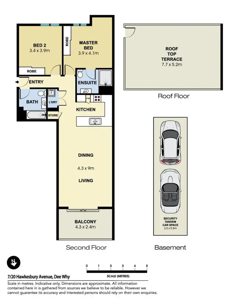 Floorplan of Homely apartment listing, 7/20 Hawkesbury Avenue, Dee Why NSW 2099