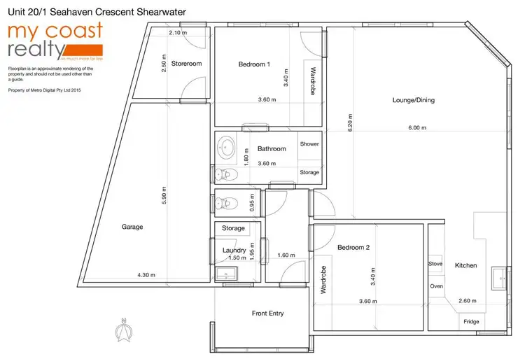 Floorplan of Homely unit listing, 20/1 Seahaven Crescent, Shearwater TAS 7307
