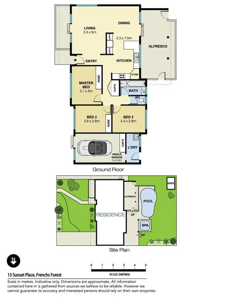Floorplan of Homely house listing, 13 Sunset Place, Frenchs Forest NSW 2086