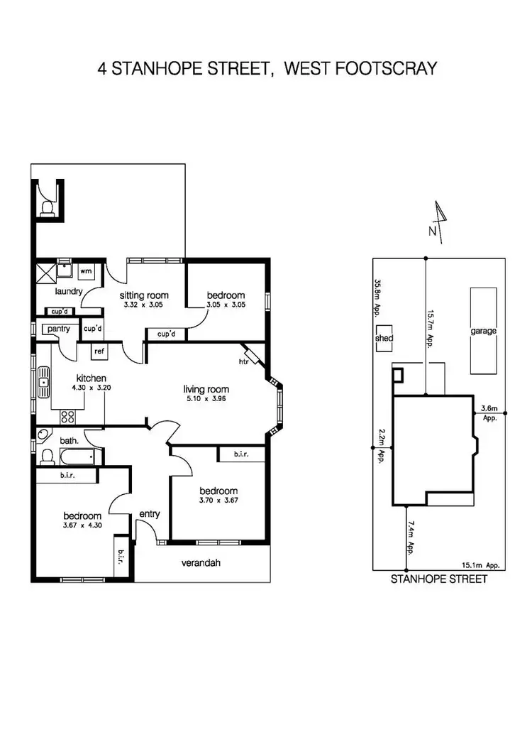 Floorplan of Homely house listing, 4 Stanhope Street, West Footscray VIC 3012