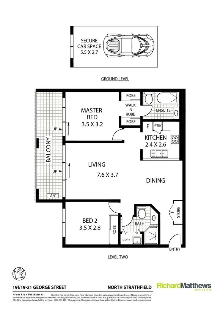 Floorplan of Homely apartment listing, 19i/19-21 George Street, North Strathfield NSW 2137