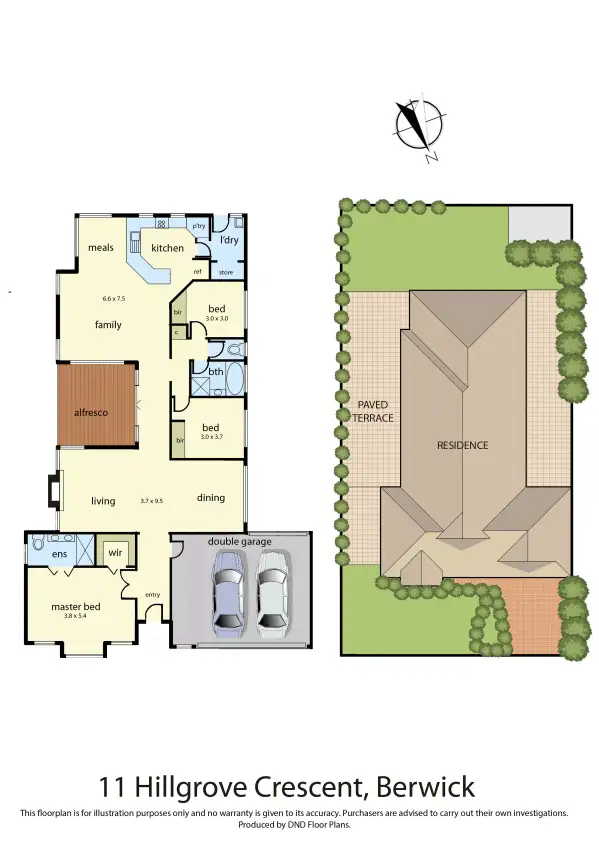 Floorplan of Homely house listing, 11 Hillgrove Crescent, Berwick VIC 3806