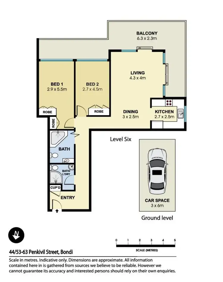 Floorplan of Homely apartment listing, 44/53-63 Penkivil Street, Bondi NSW 2026