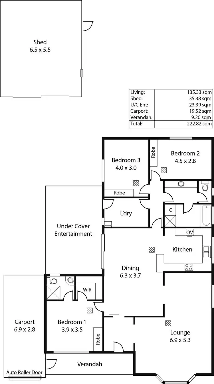 Floorplan of Homely house listing, 16 Tecoma Street, Parafield Gardens SA 5107
