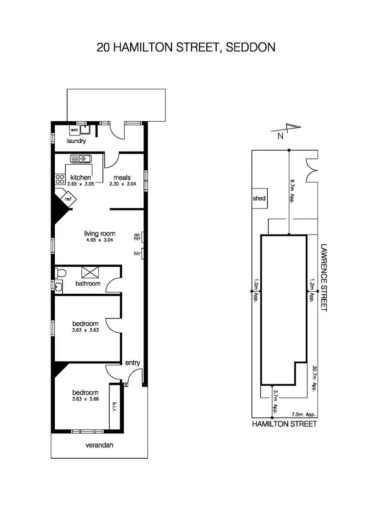 Floorplan of Homely house listing, 20 Hamilton Street, Seddon VIC 3011