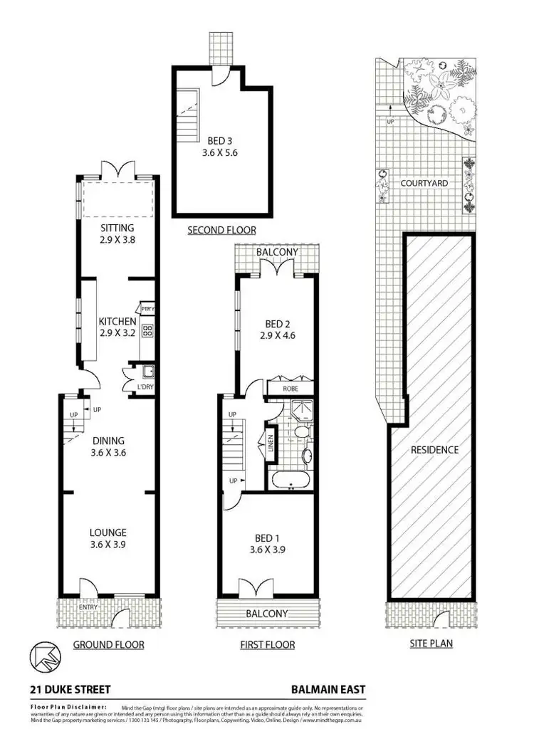 Floorplan of Homely house listing, 21 Duke Street, Balmain East NSW 2041