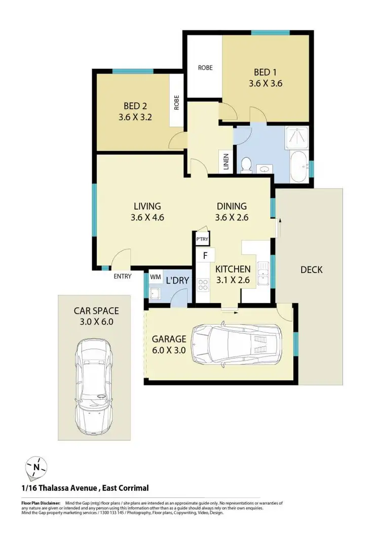 Floorplan of Homely villa listing, 1/16 Thalassa Avenue, East Corrimal NSW 2518