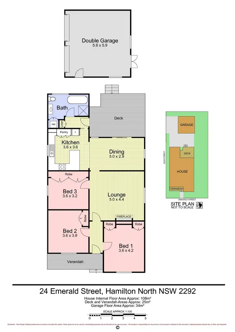 Floorplan of Homely house listing, 24 Emerald Street, Hamilton North NSW 2292