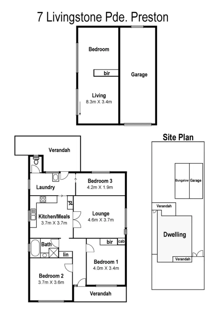 Floorplan of Homely house listing, 7 Livingstone Parade, Preston VIC 3072