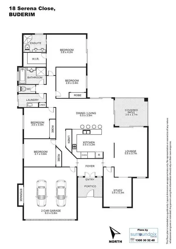 Floorplan of Homely house listing, 18 Serena Close, Buderim QLD 4556