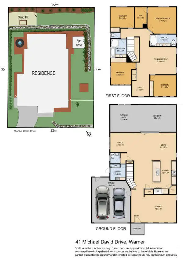 Floorplan of Homely house listing, 41 Michael David Drive, Warner QLD 4500