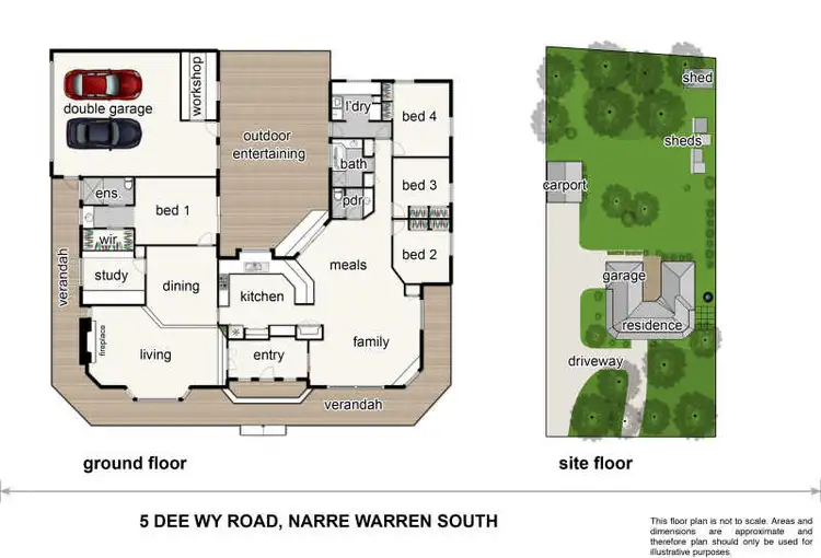 Floorplan of Homely house listing, 5 Dee Wy Road, Narre Warren South VIC 3805