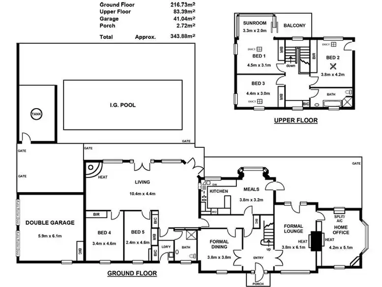 Floorplan of Homely house listing, 15 Netherby Avenue, Netherby SA 5062