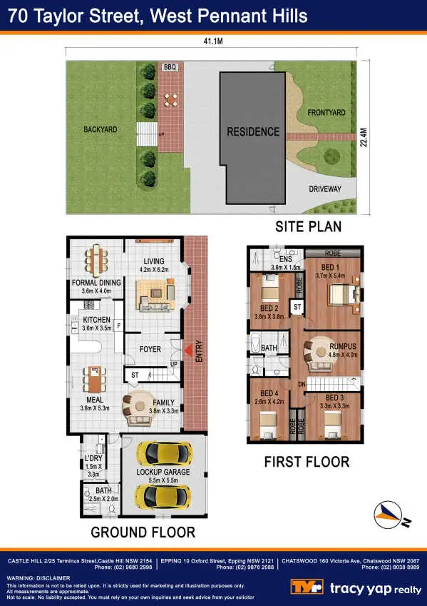 Floorplan of Homely house listing, 70 Taylor Street, West Pennant Hills NSW 2125