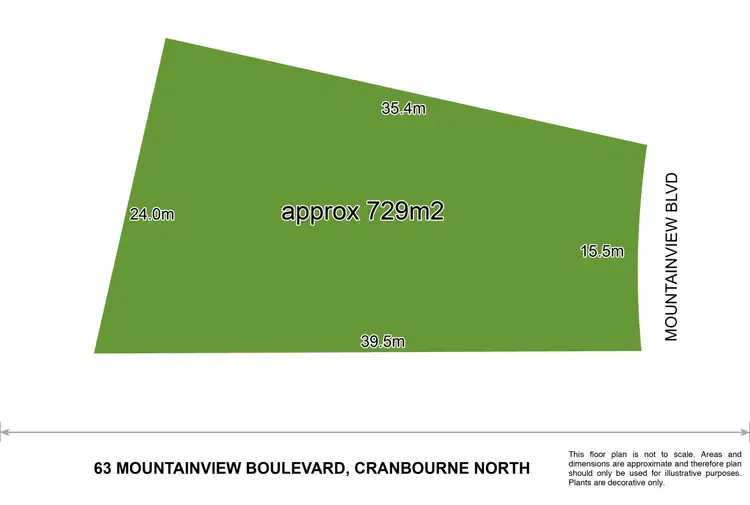 Floorplan of Homely land listing, 63 Mountainview Boulevard, Cranbourne North VIC 3977