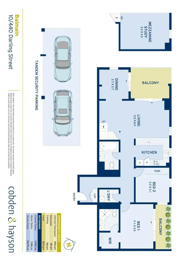 Floorplan of Homely apartment listing, 10/440 Darling Street, Balmain NSW 2041