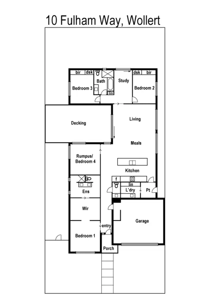 Floorplan of Homely house listing, 10 Fulham Way, Wollert VIC 3750