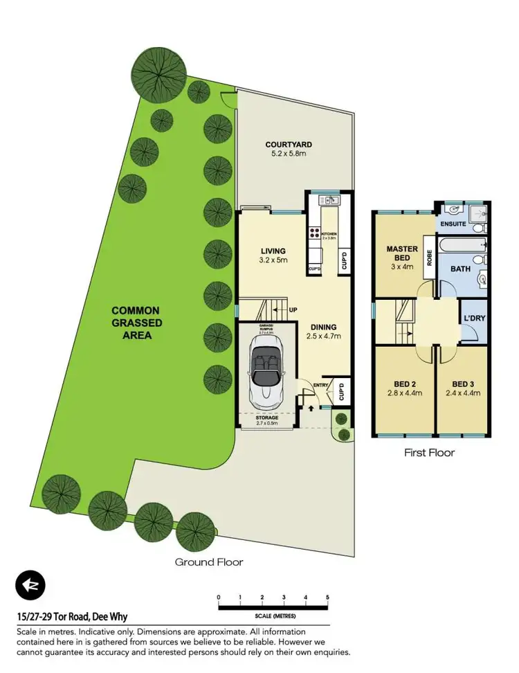 Floorplan of Homely townhouse listing, 15/27-29 Tor Road, Dee Why NSW 2099