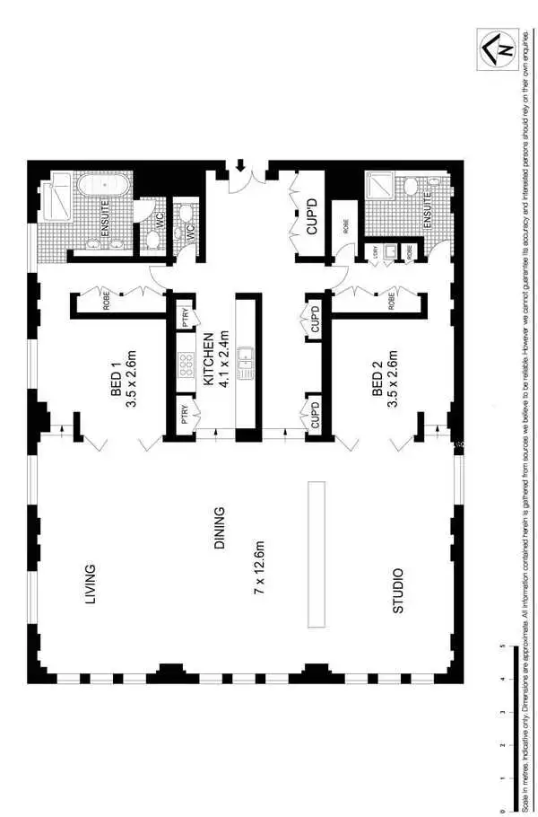 Floorplan of Homely apartment listing, 2 York Street, Sydney NSW 2000