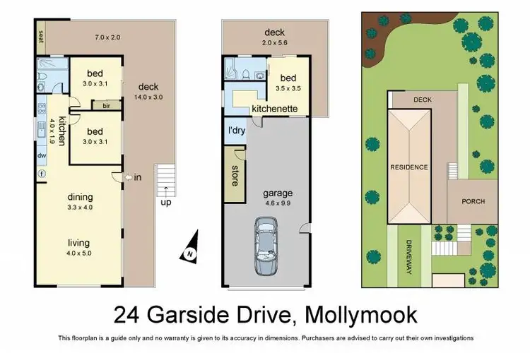 Floorplan of Homely house listing, 24 Garside Road, Mollymook NSW 2539