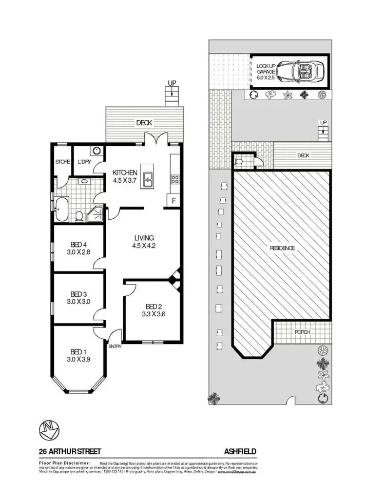 Floorplan of Homely house listing, 26 Arthur Street, Ashfield NSW 2131