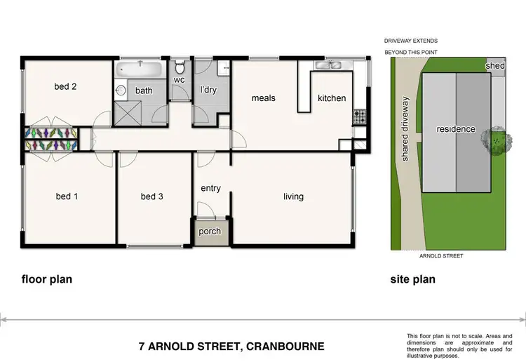 Floorplan of Homely house listing, 7 Arnold Street, Cranbourne VIC 3977