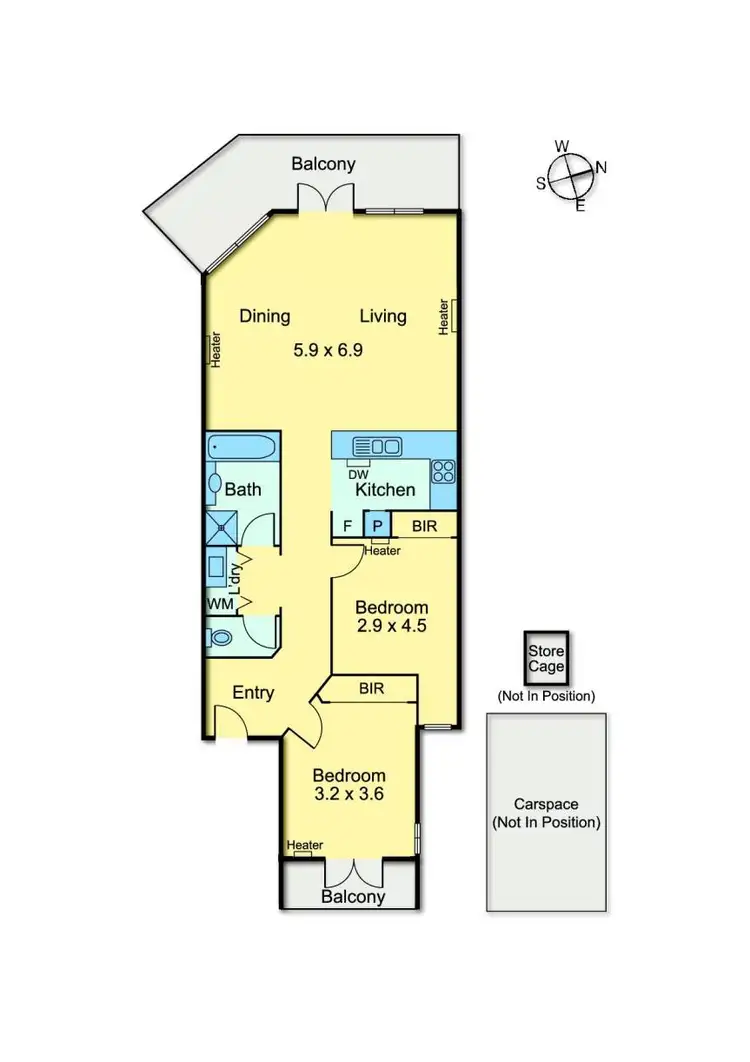 Floorplan of Homely apartment listing, 6/162 Westgarth Street, Northcote VIC 3070