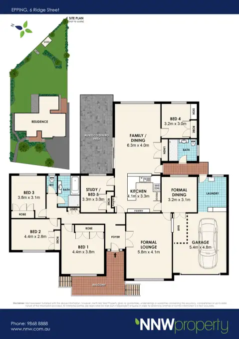 Floorplan of Homely house listing, 6 Ridge Street, Epping NSW 2121