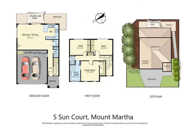 Floorplan of Homely house listing, 5 Sun Court, Mount Martha VIC 3934