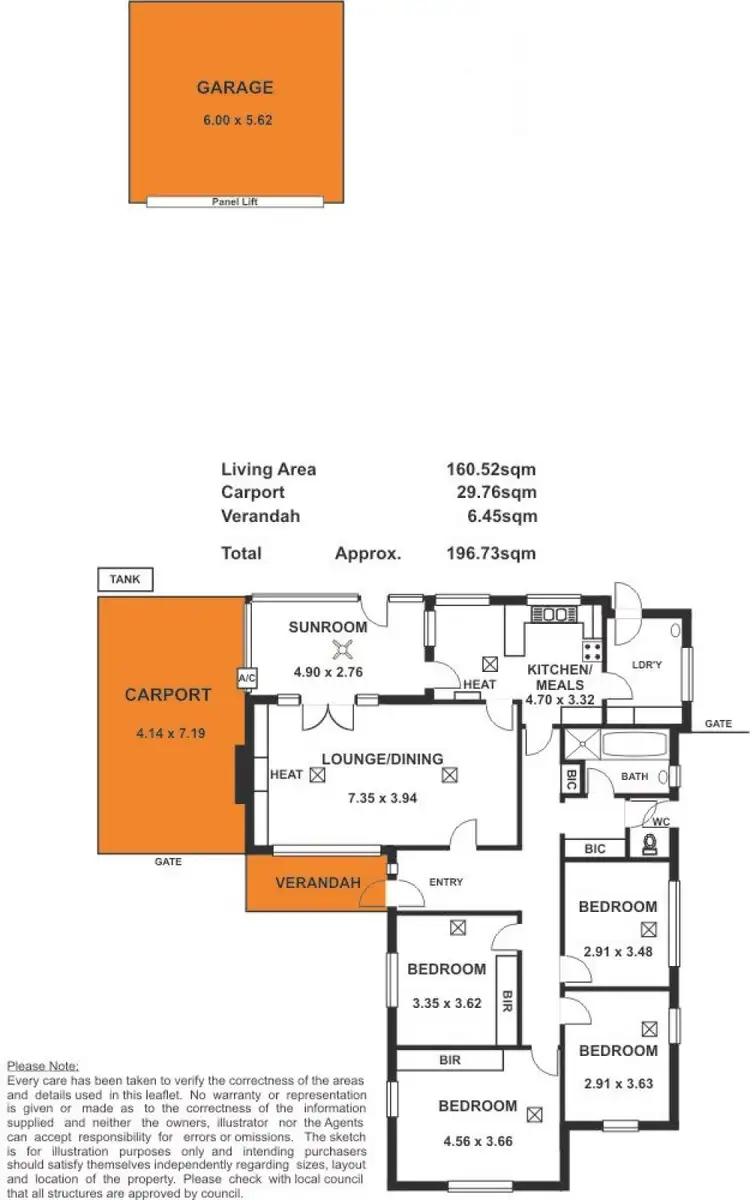 Floorplan of Homely house listing, 4 Hanson Avenue, Heathpool SA 5068
