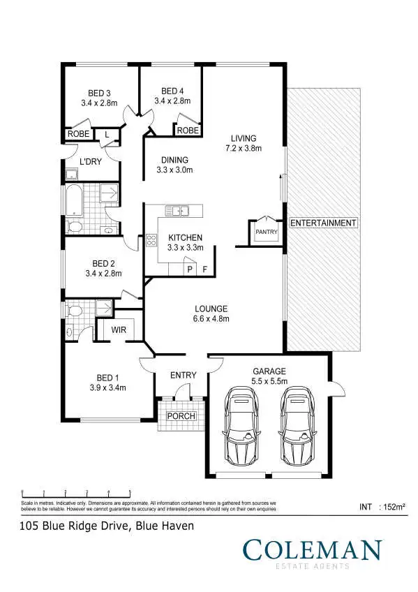 Floorplan of Homely house listing, 105 Blueridge Drive, Blue Haven NSW 2262