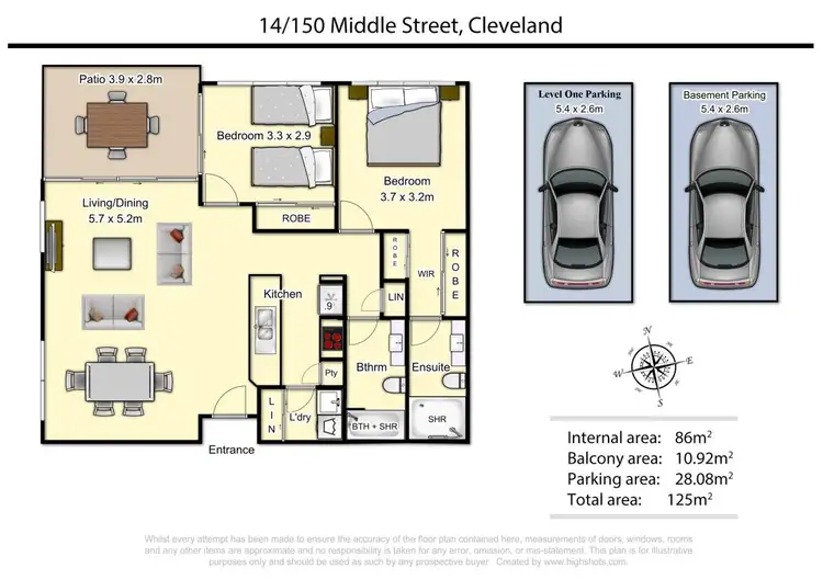 Floorplan of Homely apartment listing, 14/150 Middle Street, Cleveland QLD 4163