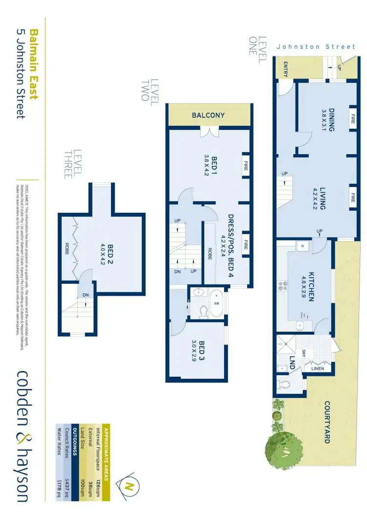 Floorplan of Homely house listing, 5 Johnston Street, Balmain East NSW 2041