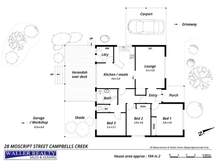 Floorplan of Homely house listing, 28 Moscript Street, Campbells Creek VIC 3451