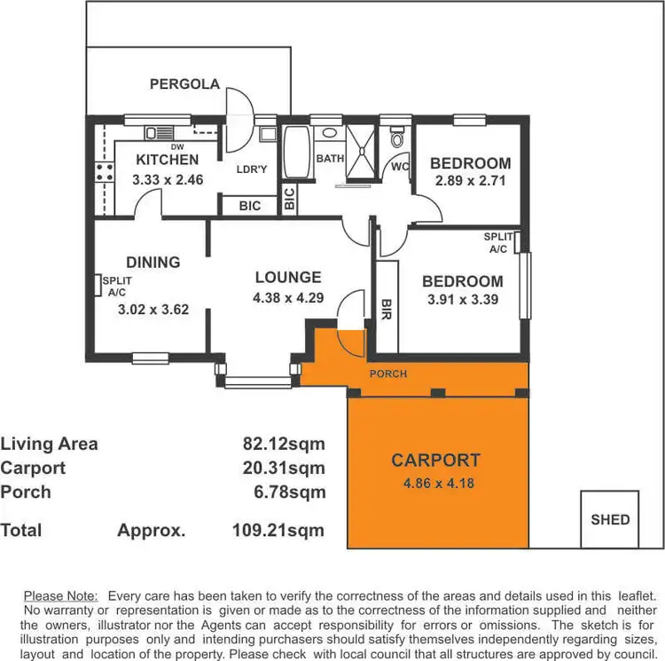 Floorplan of Homely unit listing, 4/9 Seaview Street, Fullarton SA 5063