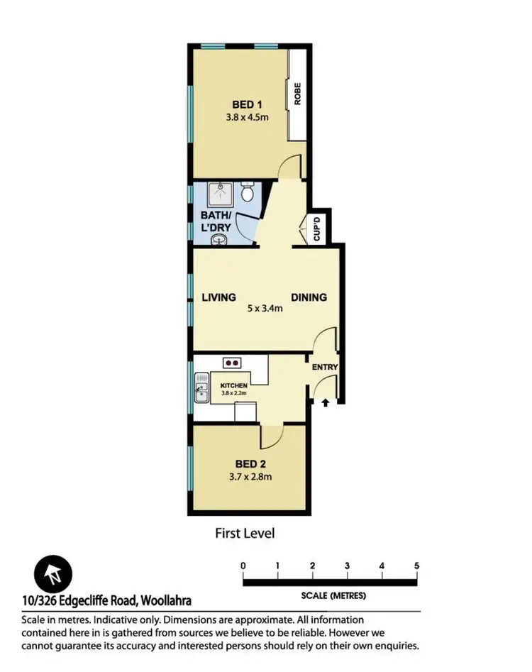 Floorplan of Homely apartment listing, 10/326 Edgecliff Road, Woollahra NSW 2025