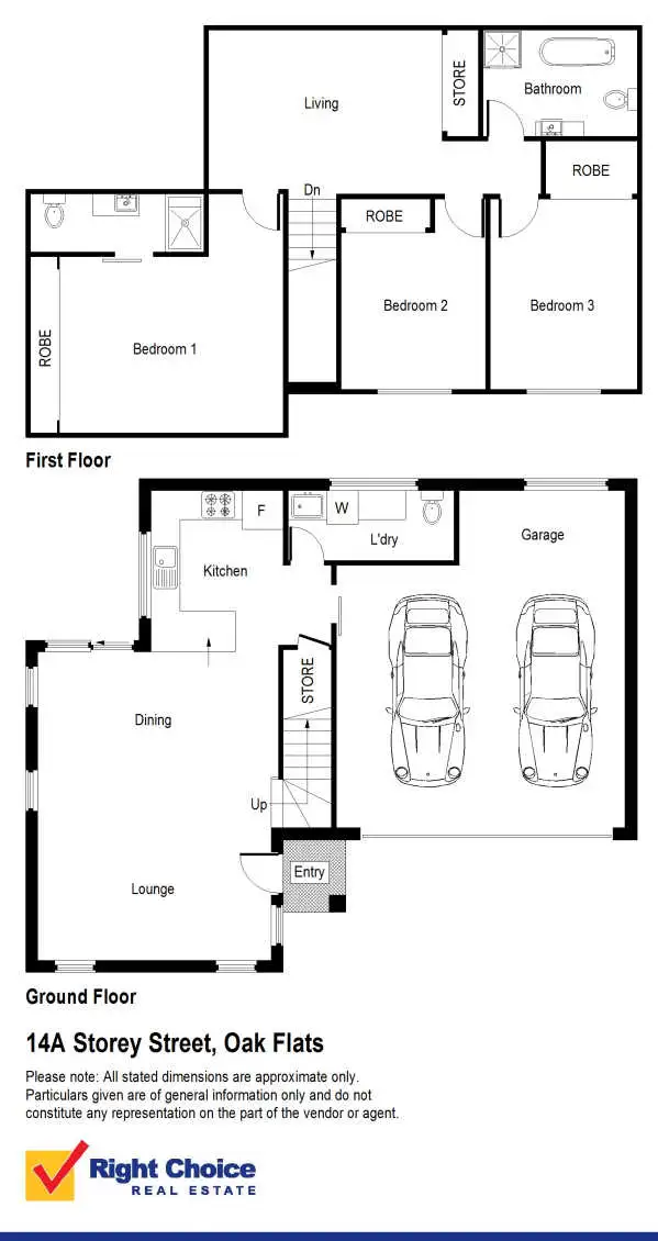 Floorplan of Homely townhouse listing, 14A Storey Street, Oak Flats NSW 2529