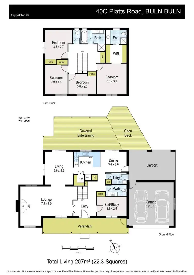 Floorplan of Homely house listing, 40C Platts Road, Buln Buln VIC 3821