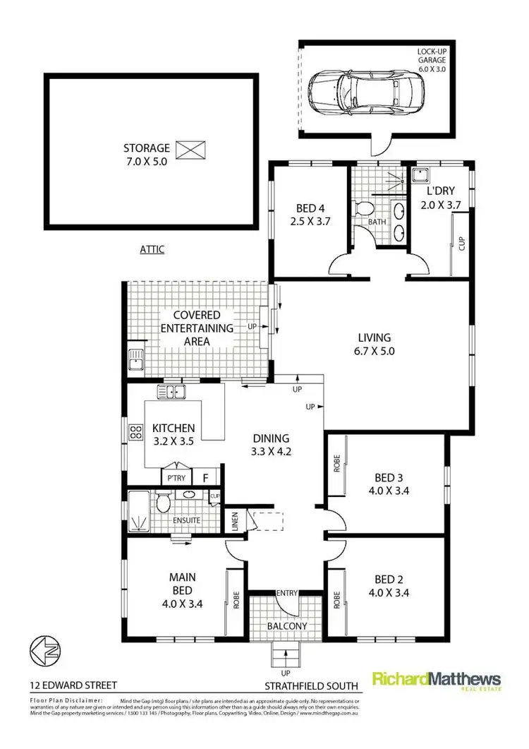 Floorplan of Homely house listing, 12 Edward Street, Strathfield South NSW 2136