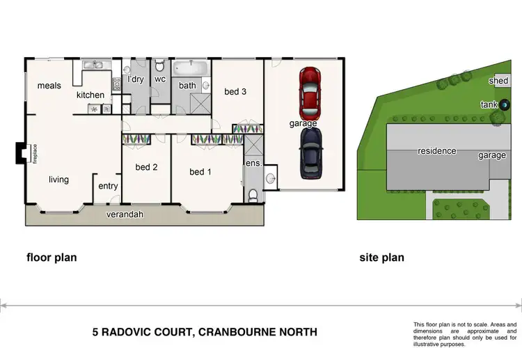 Floorplan of Homely house listing, 5 Radovic Court, Cranbourne North VIC 3977