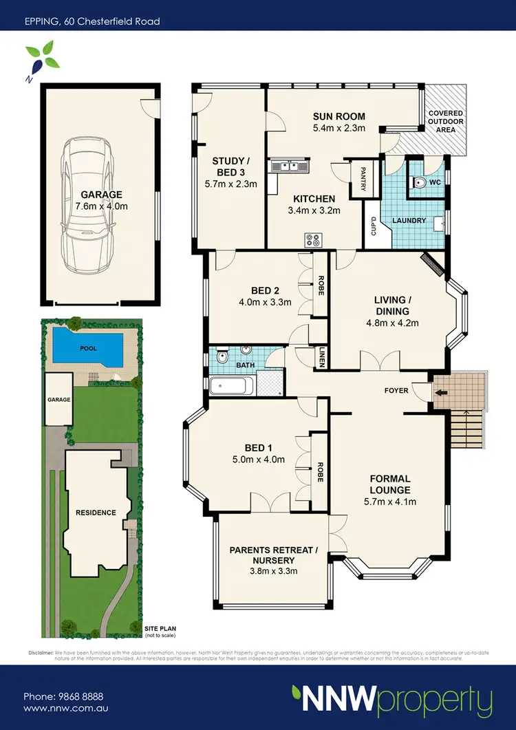 Floorplan of Homely house listing, 60 Chesterfield Road, Epping NSW 2121