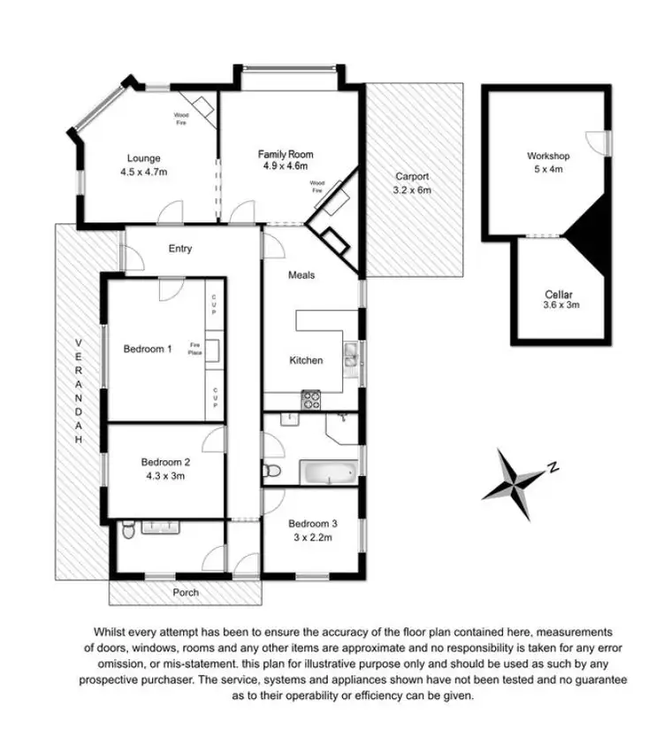 Floorplan of Homely house listing, 8 Wyatt Street, Mount Gambier SA 5290