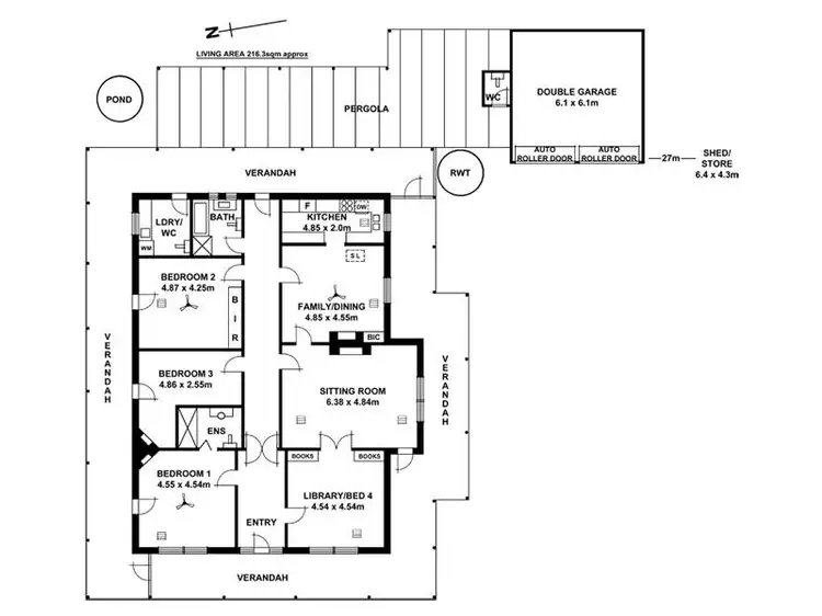 Floorplan of Homely house listing, 38 Burdetts Road, Basket Range SA 5138