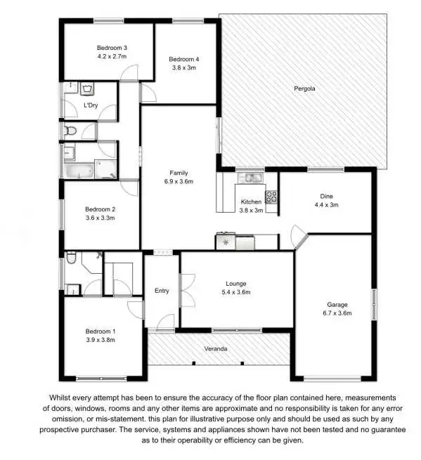 Floorplan of Homely house listing, 37 Willow Avenue, Mount Gambier SA 5290