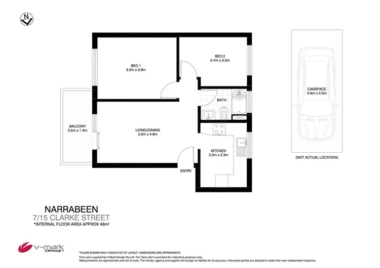 Floorplan of Homely unit listing, 7/15 Clarke Street, Narrabeen NSW 2101