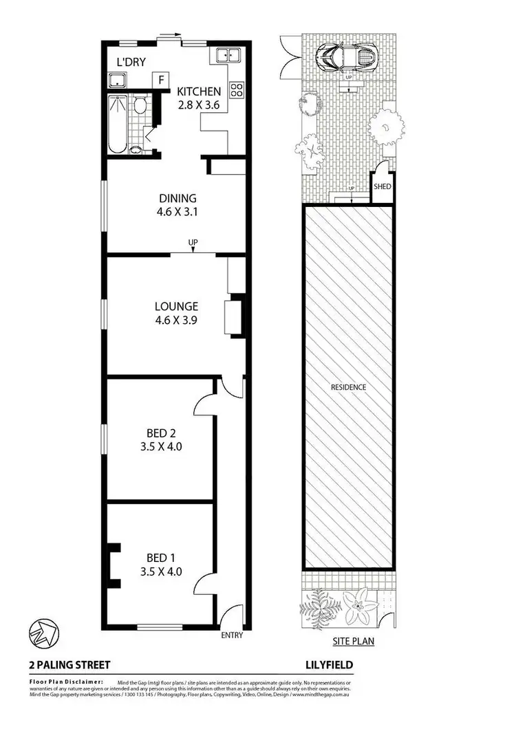 Floorplan of Homely terrace listing, 2 Paling Street, Lilyfield NSW 2040
