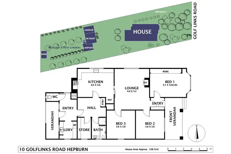 Floorplan of Homely house listing, 10 Golf Links Road, Hepburn Springs VIC 3461