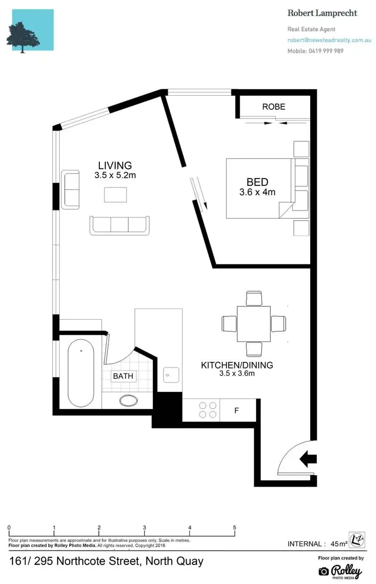 Floorplan of Homely apartment listing, 161/293 North Quay, Brisbane City QLD 4000