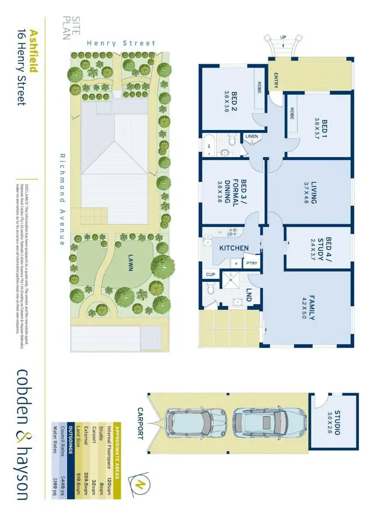 Floorplan of Homely house listing, 16 Henry Street, Ashfield NSW 2131
