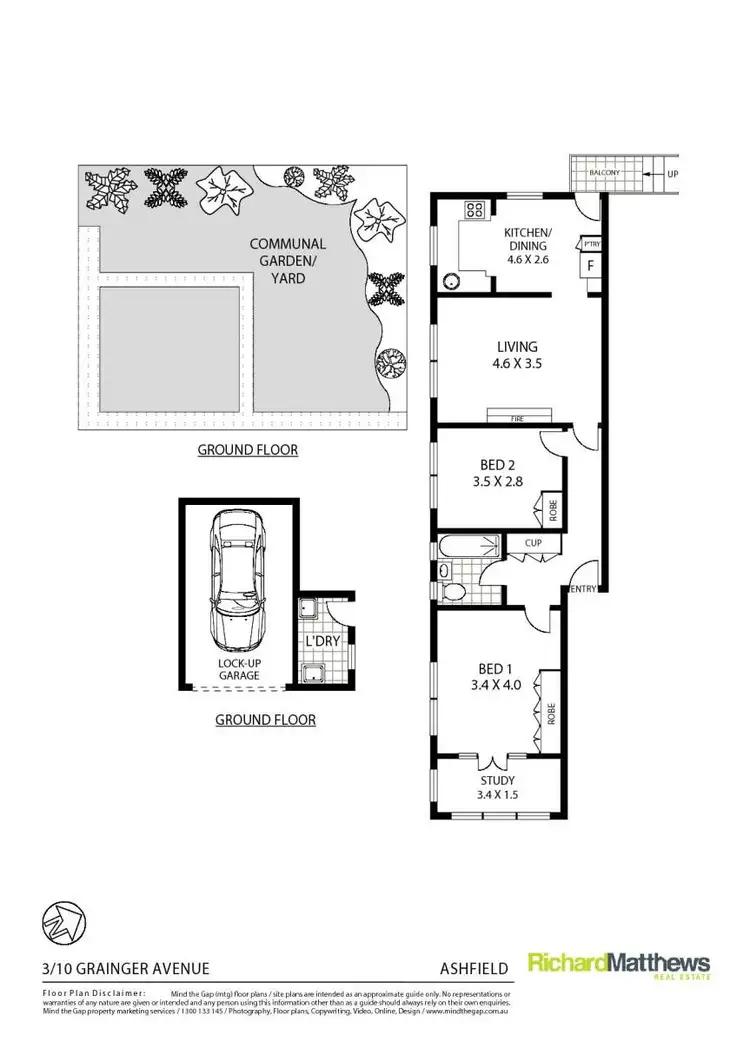 Floorplan of Homely apartment listing, 3/10 Grainger Avenue, Ashfield NSW 2131